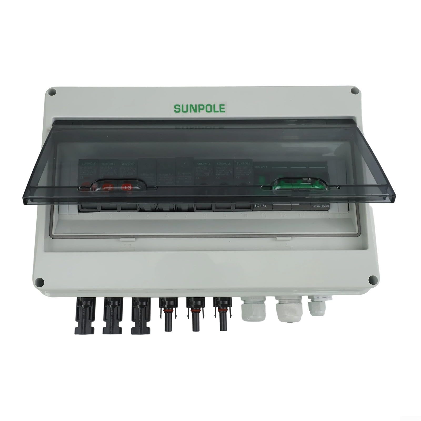 IP65 wasserdichte 3-in-1-Out-1000 V DC PV-Kombinator-Box, für Solarmodul-Schutz in Wohndächern