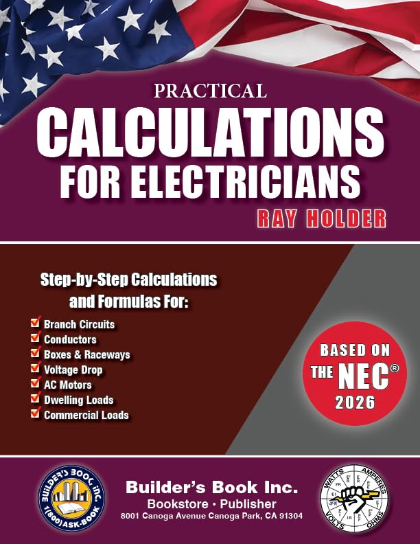 2026 Practical Calculations For Electricians By Ray Holder      Paperback – February 10, 2026