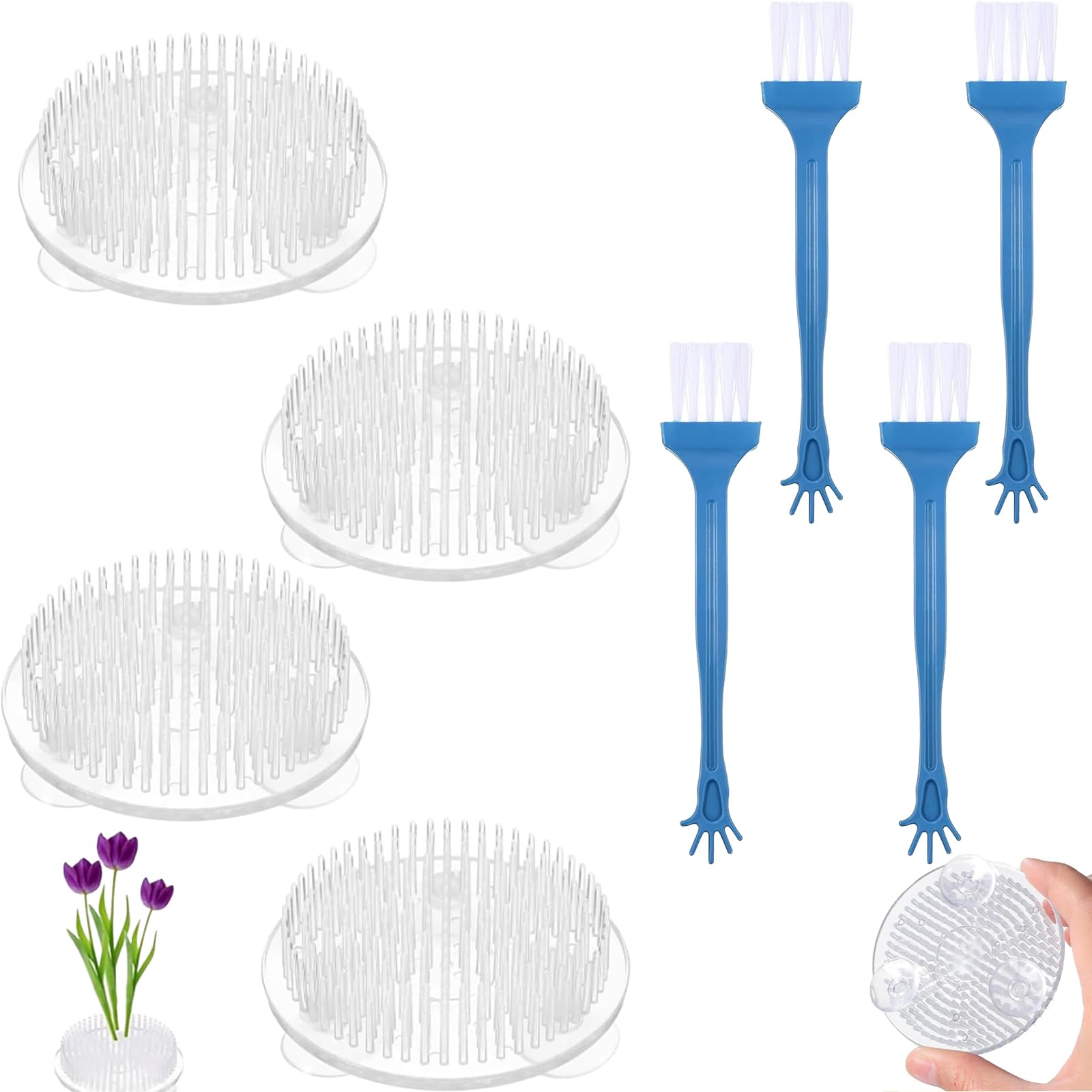 Flower Frogs, Silicone Flower Frog, Floral Arrangements, 8-Piece Set