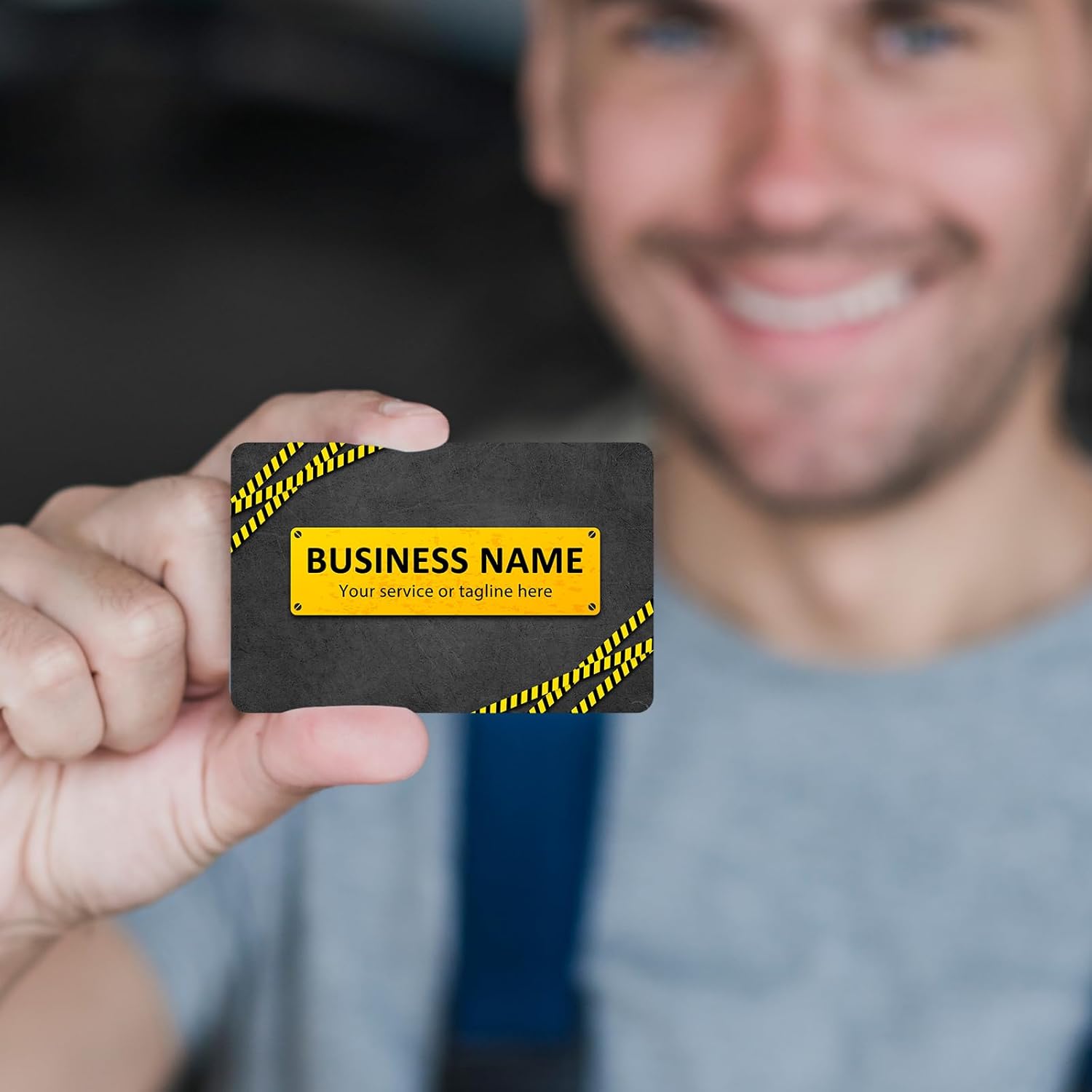 Custom PVC Business Cards Personalized Plastic Business Card Waterproof Name Card with Handyman Templates-Double Side Printing