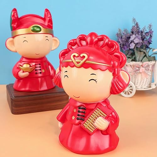 Miniatura 6 de OSALADI 1 Pair Toys for Boys Wedding Decoration Boys Piggy Bank Boy Toy Tabletop Decor Red Home Decor Girl Toys Kid Toys Kids Toys Kids Piggy Bank