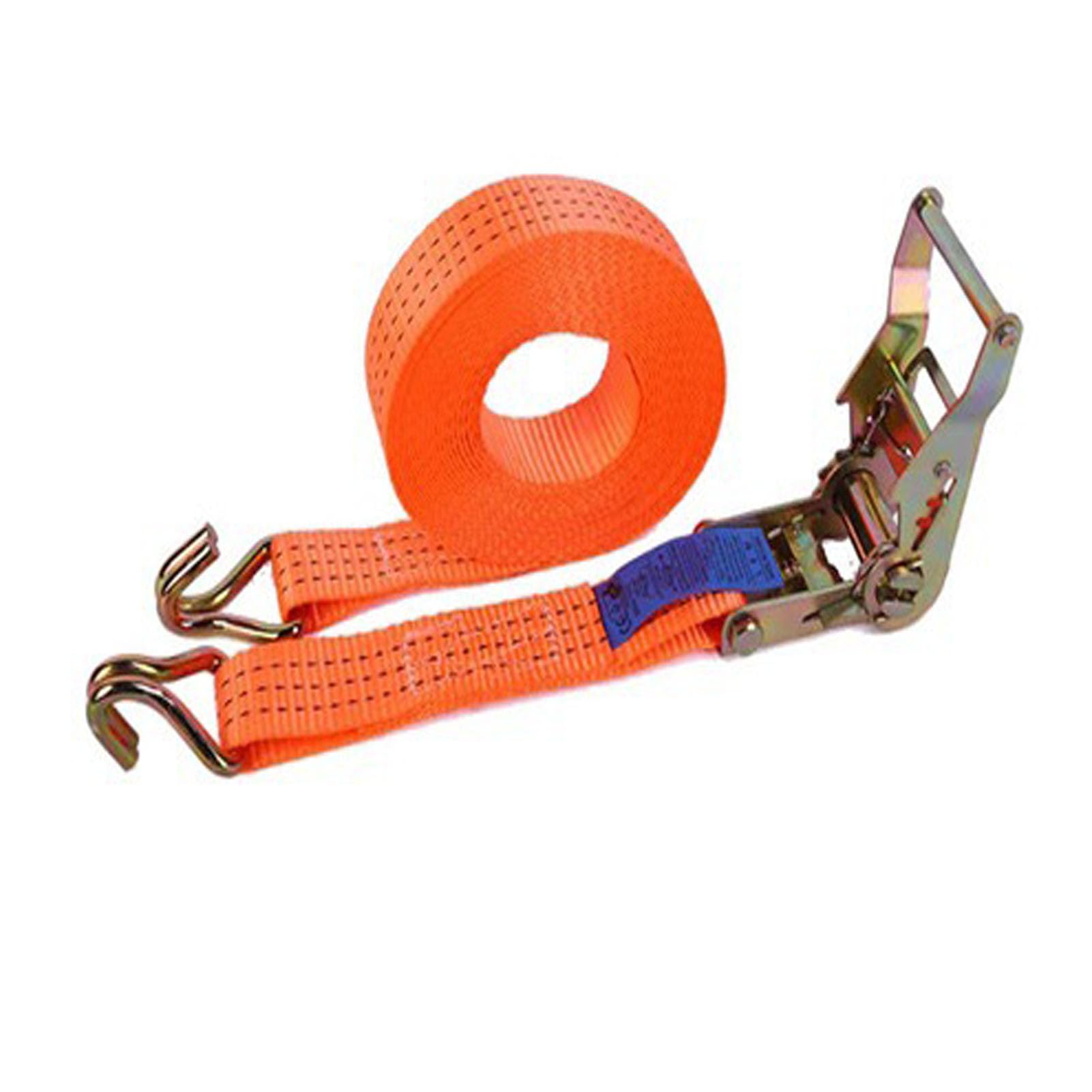 Correas De Sujeción con Trinquete Metal,Cinturones Ajustables Tensión,Correa Trinquete 50 Mm con Ganchos para Equipaje Motocicleta Carga O Remolque,4m