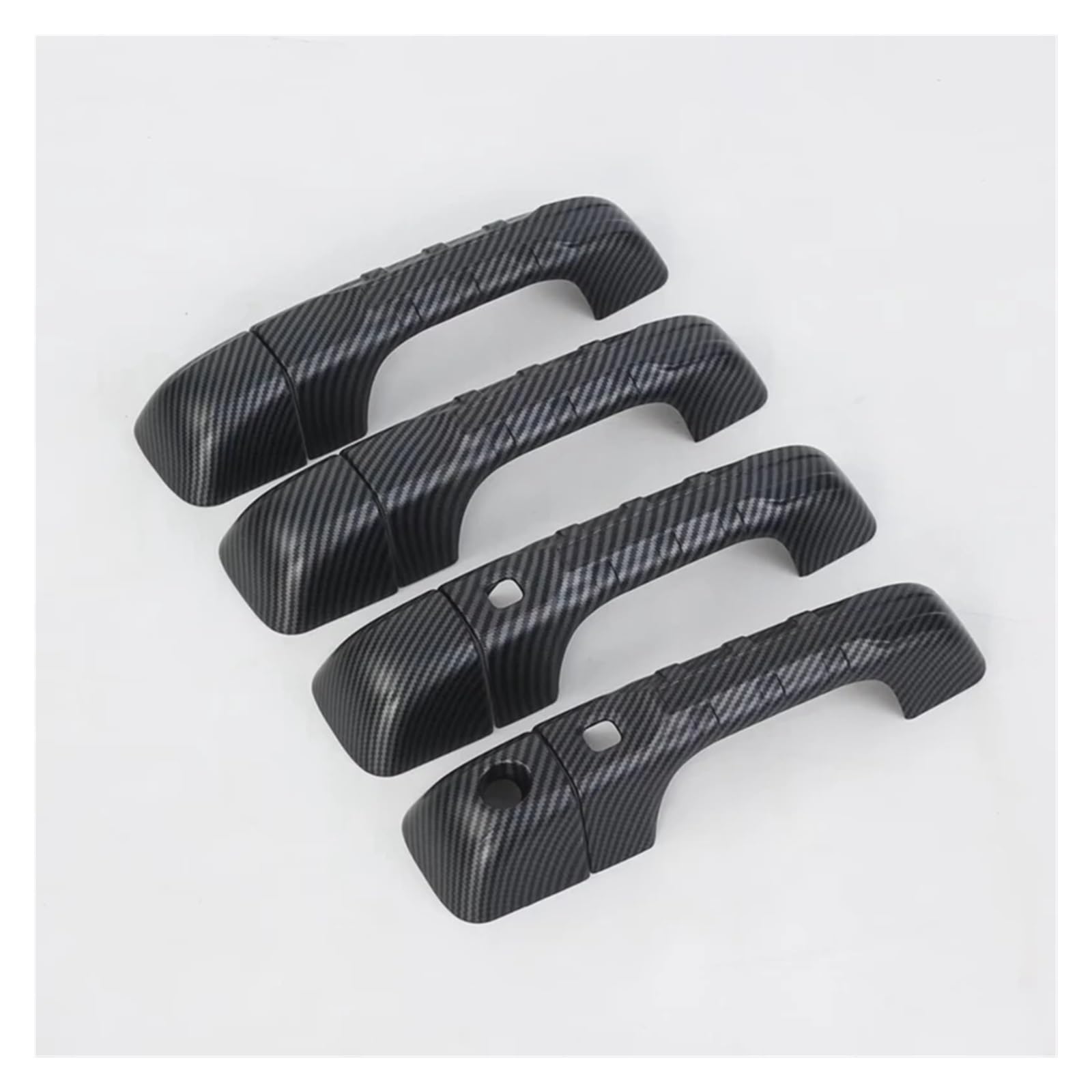 Cxxxef One Color Door Handle Cover Caps Car Exterior Door Handle Cover Cap With Keyhole Trim Parts Carbon Fiber For Dodge For Ram For Trx 1500 2023 2024