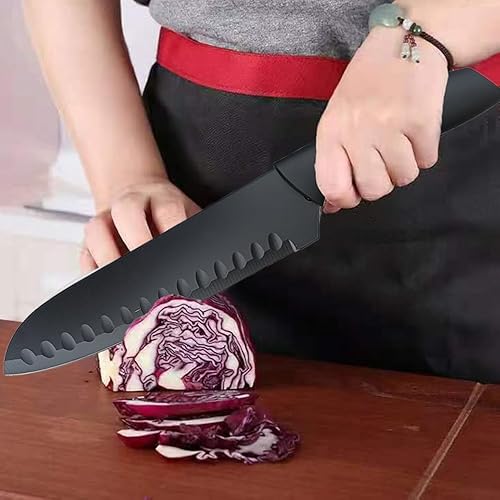 Miniatura 7 de Juego de cuchillos con bloque, juego de cuchillos de cocina aptos para lavavajillas con bloque, juego de 15 cuchillos de acero inoxidable de alto