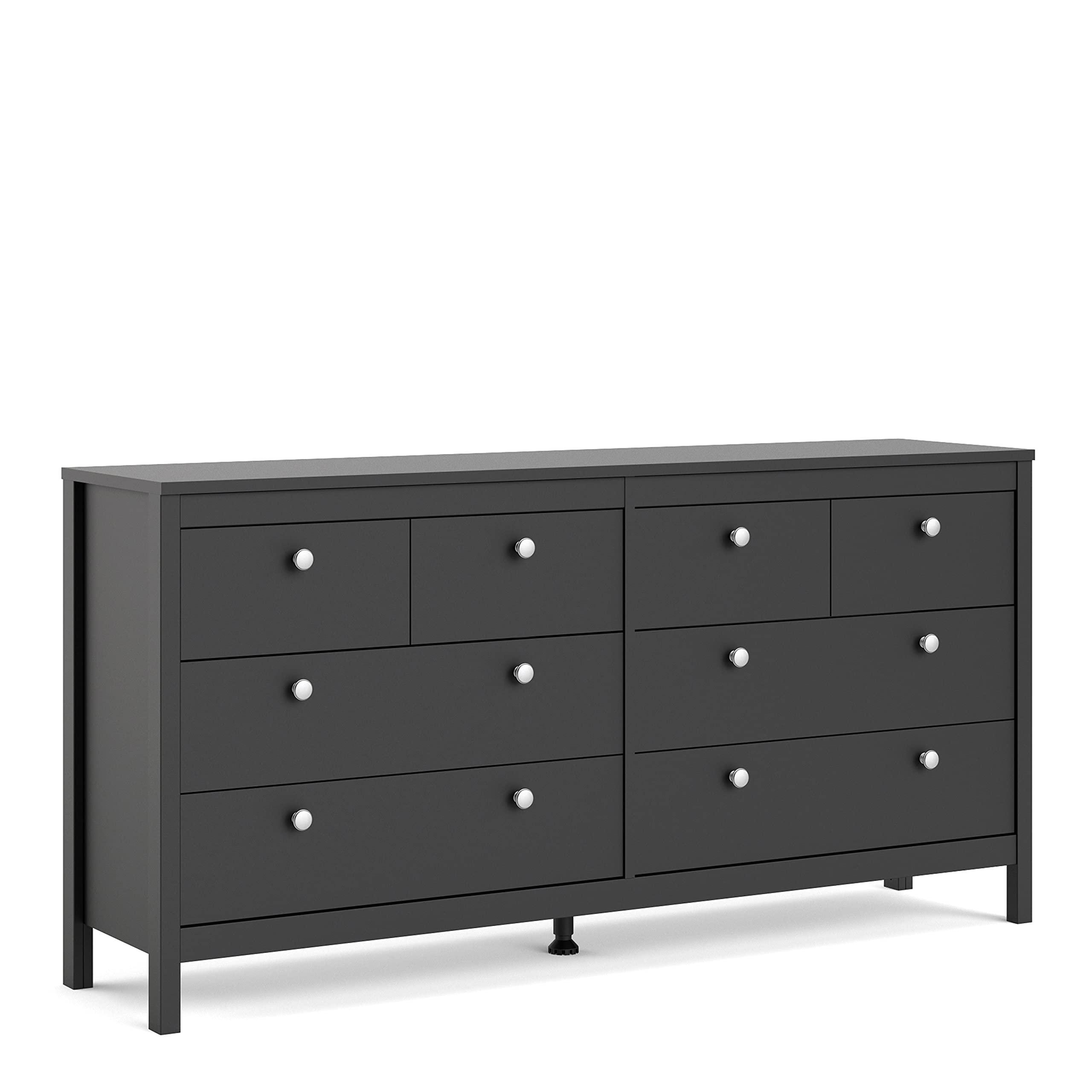 Furniture To GoMadrid Double dresser 4+4 drawers in Matt Black