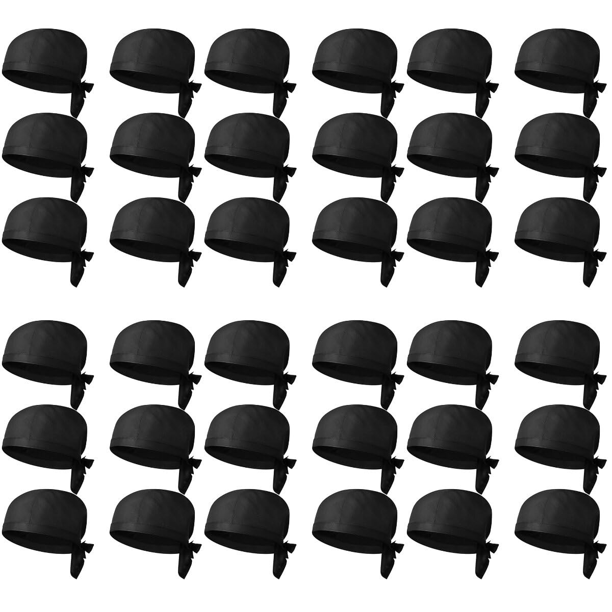 36 sombreros de chef para restaurante, gorros decorativos de chef, sombreros de cocinero, suministros de cocina, color negro, Negro, 30X20X12CM