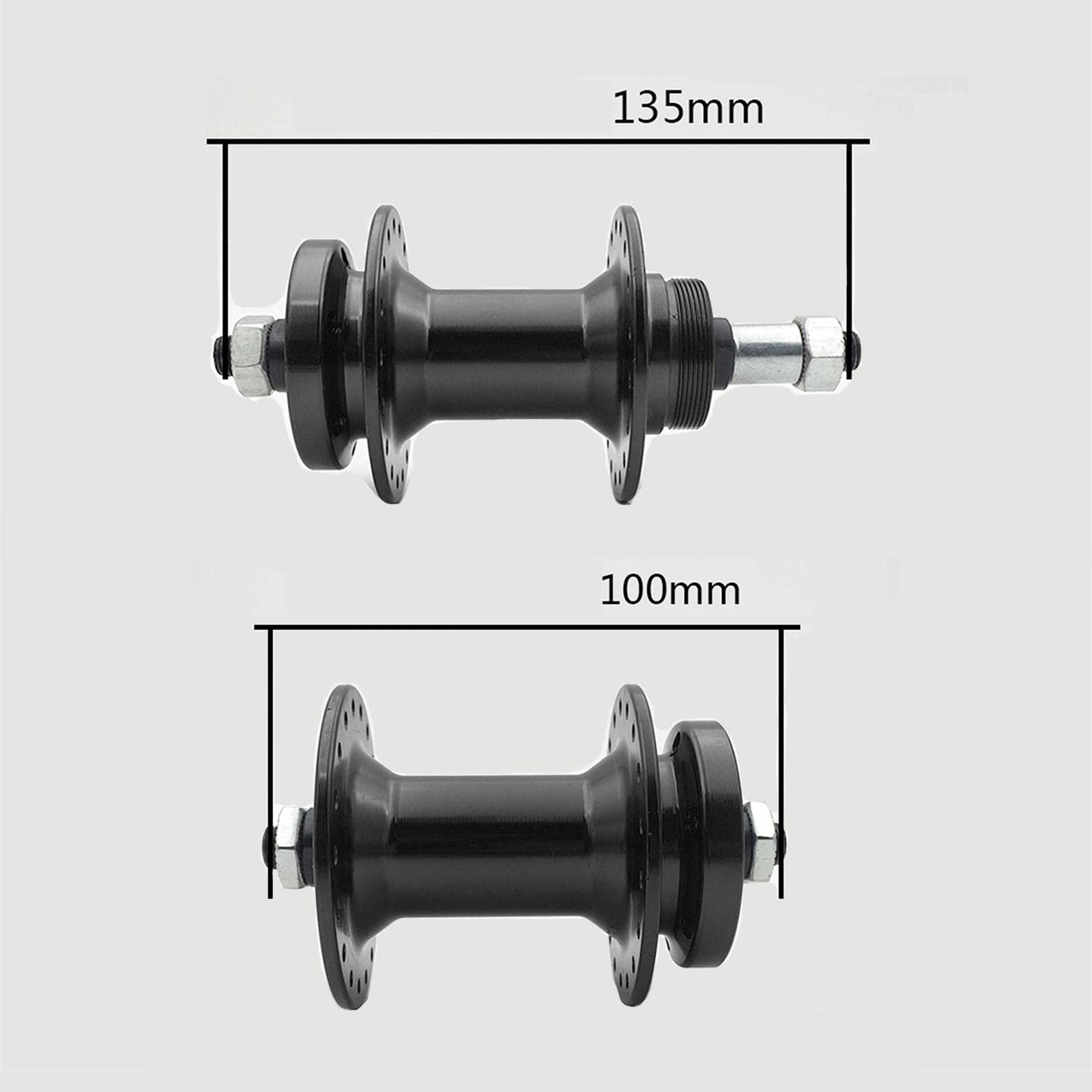 Amazon | 36Hロードバイクバイクハブセットフロント100mm / 3.94 