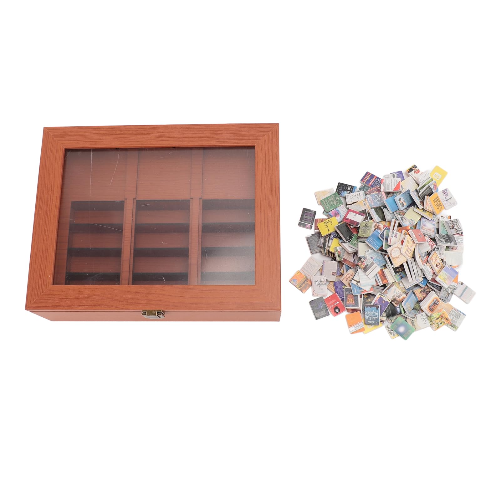Poppenhuis Creatieve Anti-Angst Boekenplank Miniatuurboek Luciferdoosjes Cadeau Schudt Je Angst Poppenhuis Decoratie Geschenken  26