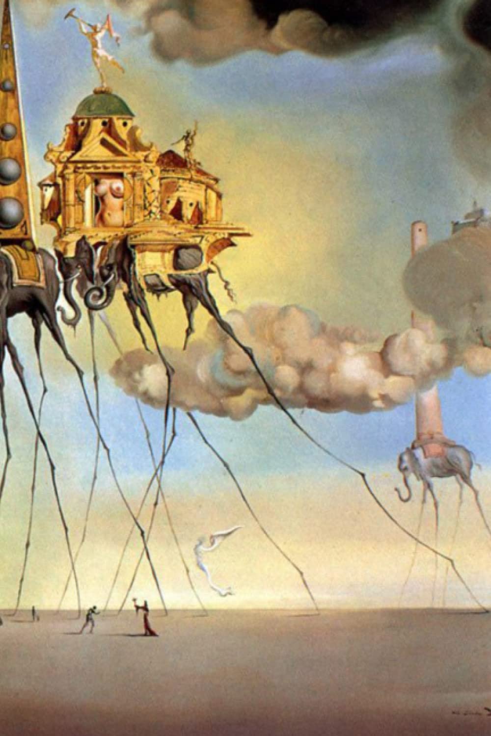 Creepy Journals for Writing: Macabre Notebook Dali's The Temptation of St Anthony design
