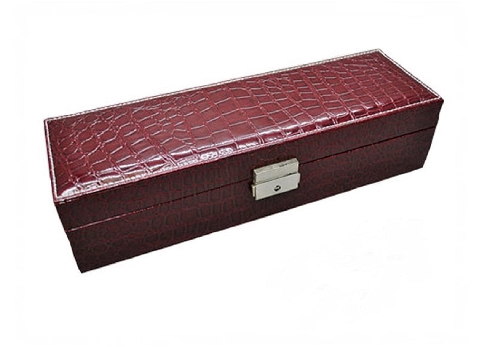 Medetai� Crocodile Pattern PU Leather Rectangle Jewelry Storage Boxes fine Handmade Safety Lock Women Watch Storage (B07KK8XFD2) Amazon Price History, Amazon Price Tracker