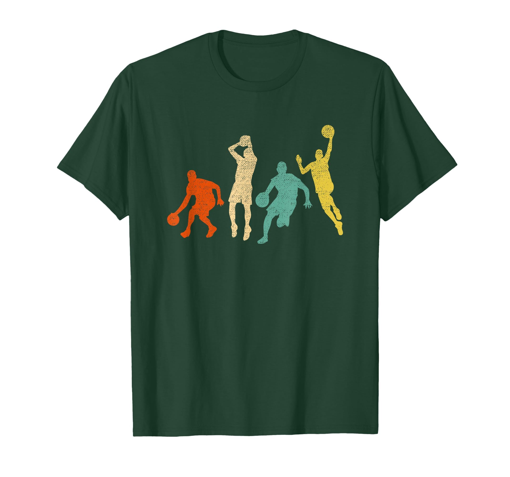 Vintage Basketball Ball Graphic Design Basketball Fan Player T-Shirt