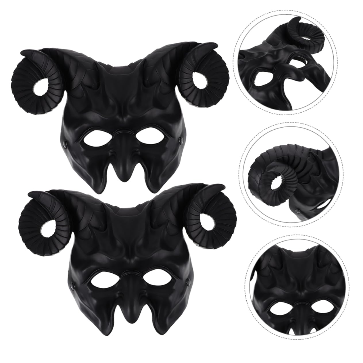 FRCOLOR 2 Maschera Animale Mezzo Viso con per Feste Halloween e Cosplay Accessori Versatili per Costumi e Ruolo Design Incantevole e Adattabile per Eventi Festivi