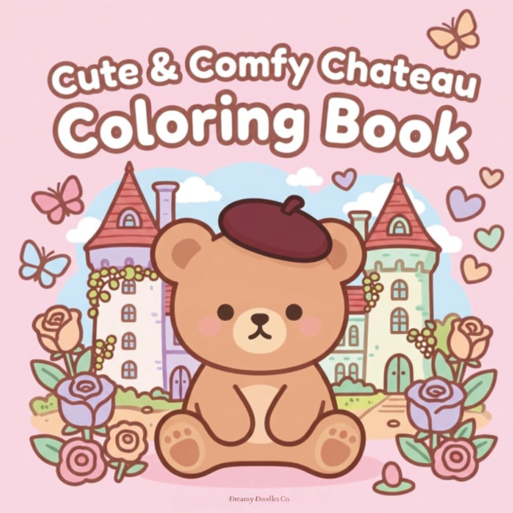 Cute & Comfy Château Coloring Book