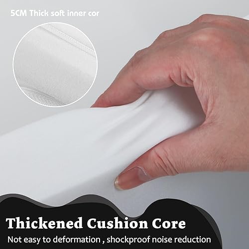 Miniatura 6 de Piscina cuadrada de espuma para niños pequeños, 35 x 35 x 12 pulgadas, piscina suave con funda extraíble, corralito de bolas de esponja