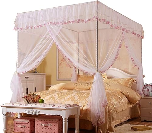JQWUPUP - Toldo para cama de matrimonio, matrimonio, tamaños queen y king