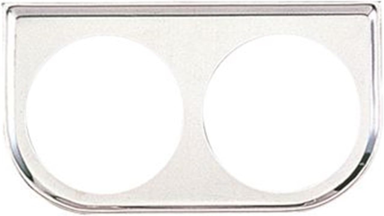 Equus9822 2" Dual Gauge Mounting Panel, Chrome