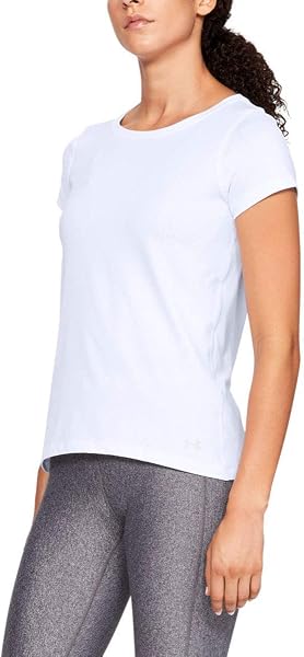 Under Armour Ua Hg Ss Camisa de Manga Corta, Mujer - 1