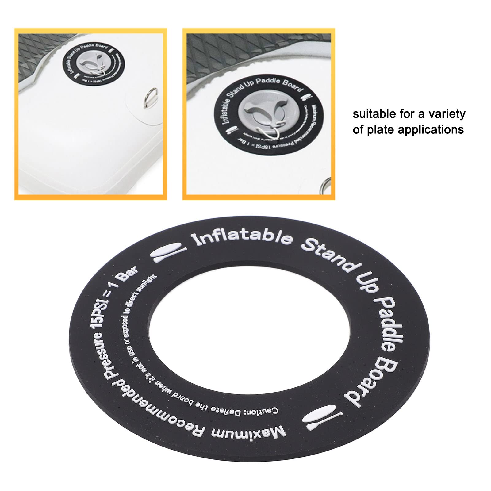 Guarnizione Adattatore Valvola Gas Per Tavole SUP Gonfiabili, Kayak, Gommoni - In PVC Antiscivolo, Diametro 11 Cm