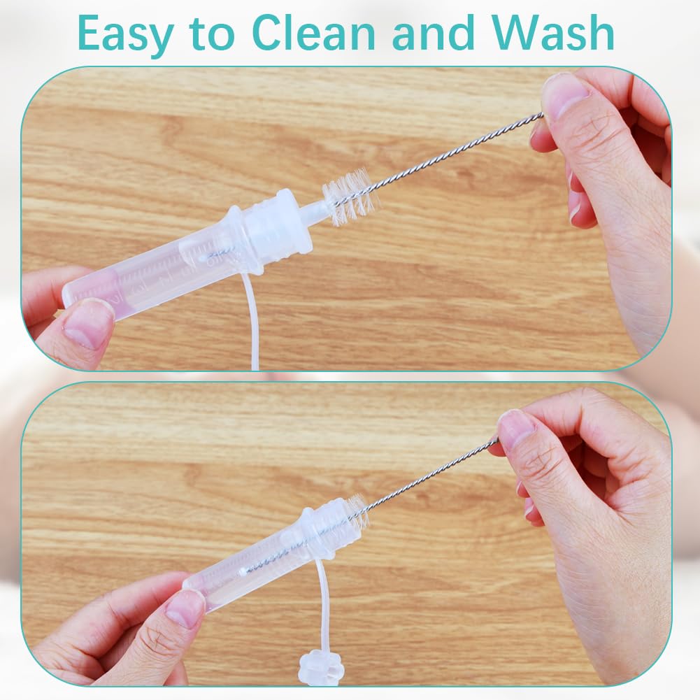 Aolso Colostrum Collector, 10 szt./6 ml, wielokrotnego użytku, pojemnik na mleko matki, silikonowy pojemnik na siarę, nie zawiera BPA, uniwersalny, przenośny, ze ściereczką do czyszczenia, z