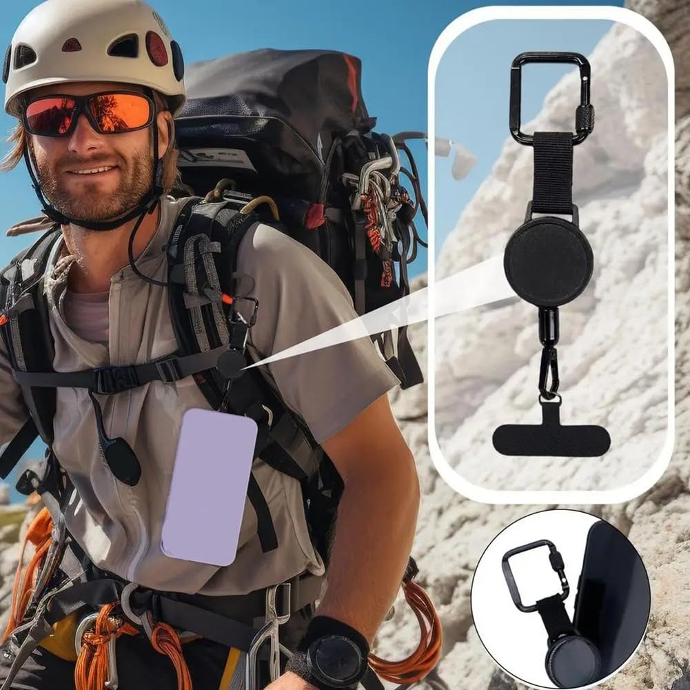 Retraktierbare Diebstahlsicherung Handy Umhängeband Mit Gürtelclip