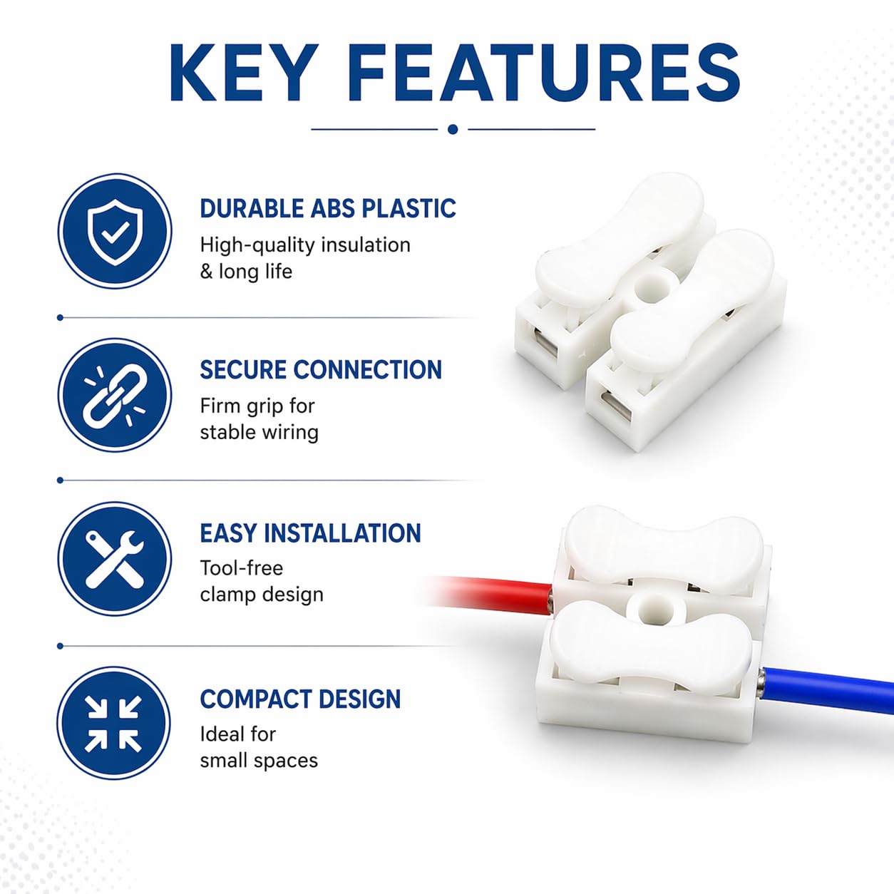 Glopro 2 Pin Connectors - 50 Pack -3