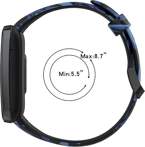 Miniatura 5 de Paquete de 4 correas diseñadas para Xiaomi Mi Band 7 Pro Band Sport Watch Correa de muñeca para hombres y mujeres, correa de reloj de silicona