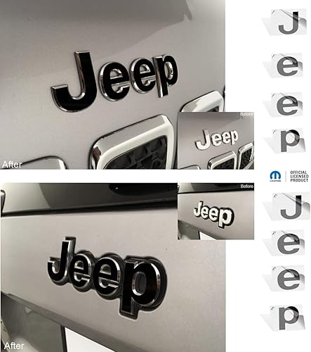 Miniatura 3 de Reflective Concepts  Calcomanía delantera y trasera para emblemas de Jeep Grand Cherokee  2014-2020