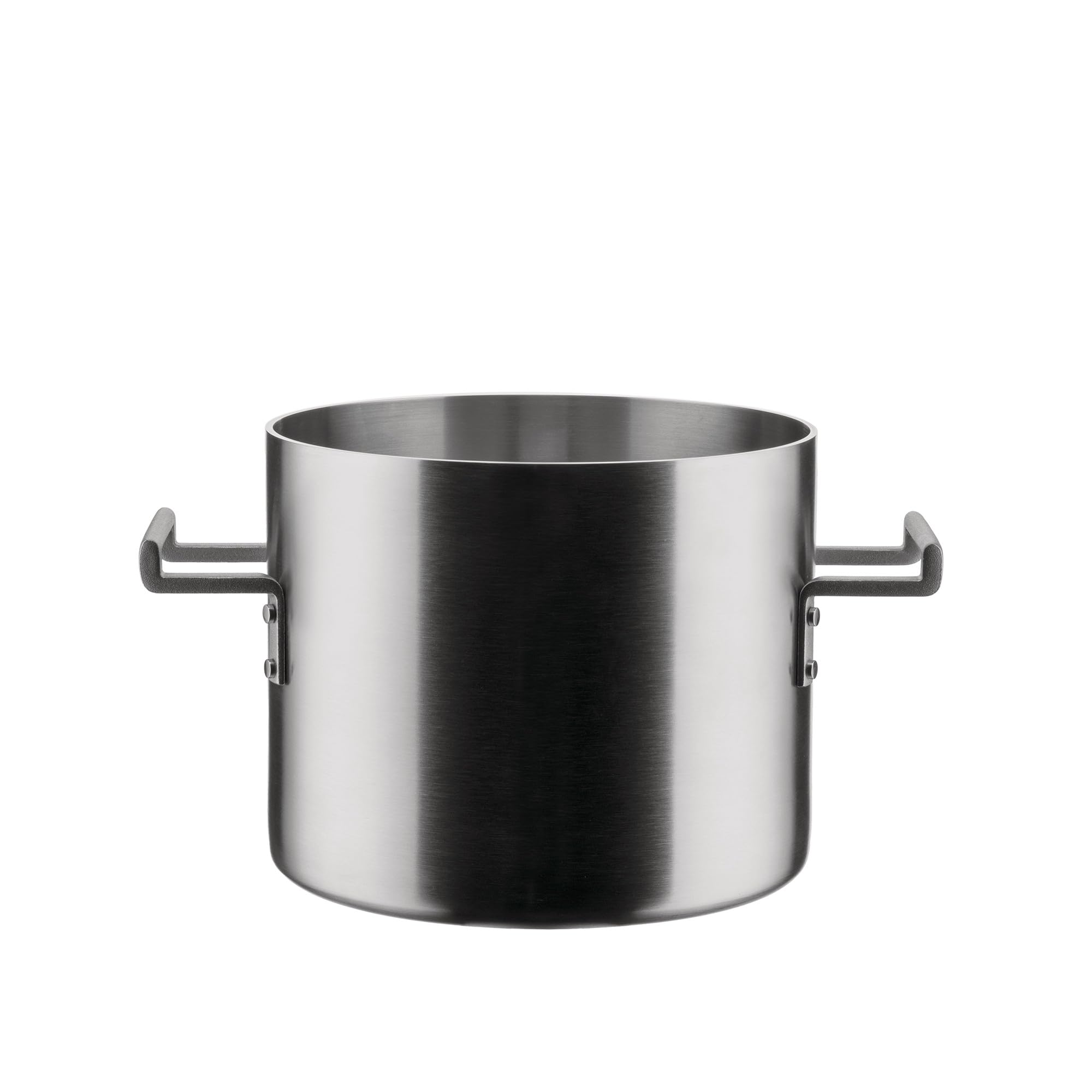 Alessi Steel Convivio Dc100/20 - Design Pot In Multiply, Suitable For Induction, Stainless And Pvd With Magnetic Bottom, 20 Cm, Mat
