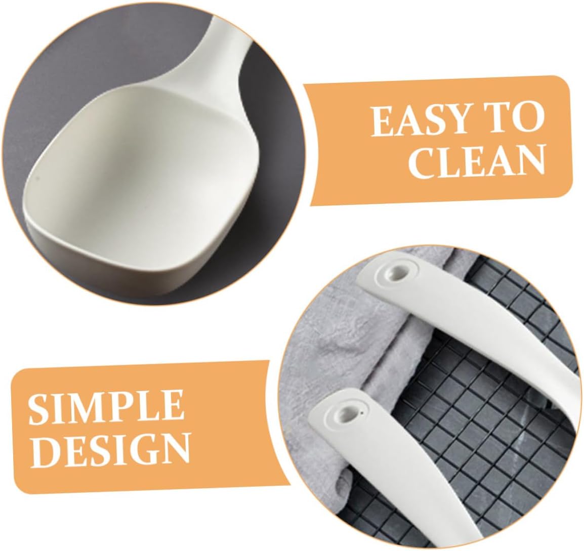4pcs PP Soup Ladle for Porridge Serving with Ergonomic Design