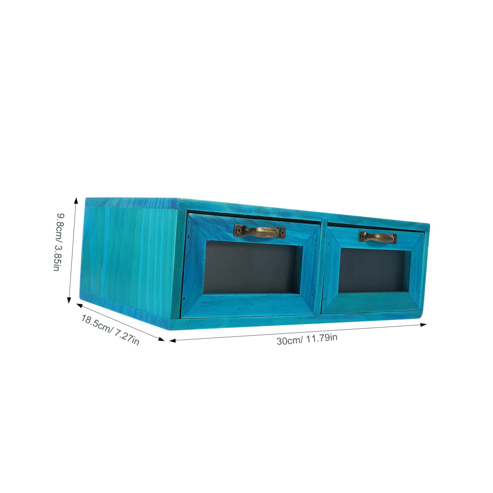 Holzschrank mit 2 Ders nizer für Make-up, Vani und Schreibtisch, schneller Zugriff, Home Sto SolutDesign für Heimdekoration