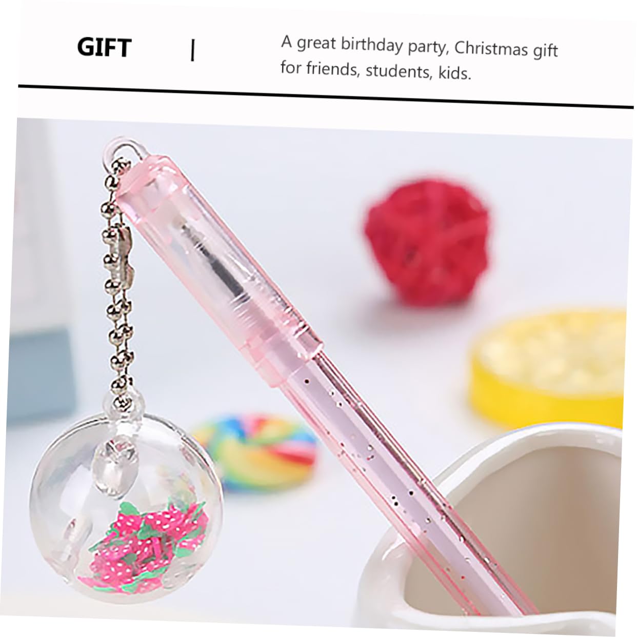 SHINEOFI 30pezzi Pz Penne Con Ciondolo Creativo Stile Assortito Penne Neutre Adorabili Per Scrittura e Disegno Materiale Di Alta Qualità