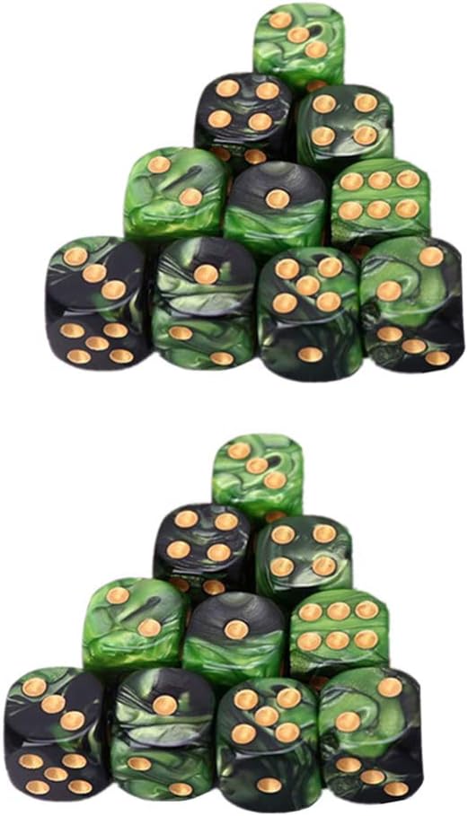 25Pcs Sided Polyhedral Acrylic Dice Set for Table Games Lightweight Game Dice for RPG Board and Parties Entertainment Dices