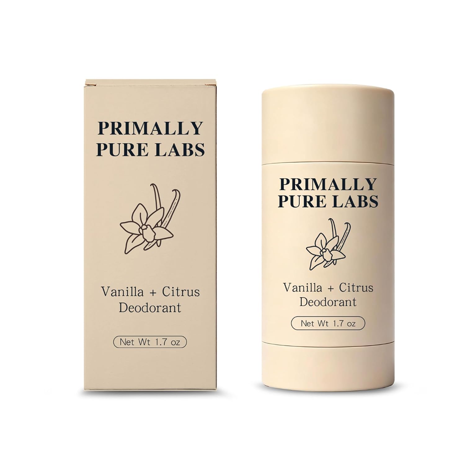 Primally Pure Deodorant, Primally Pure Natural Deodorant Stick, 1.7 OZ