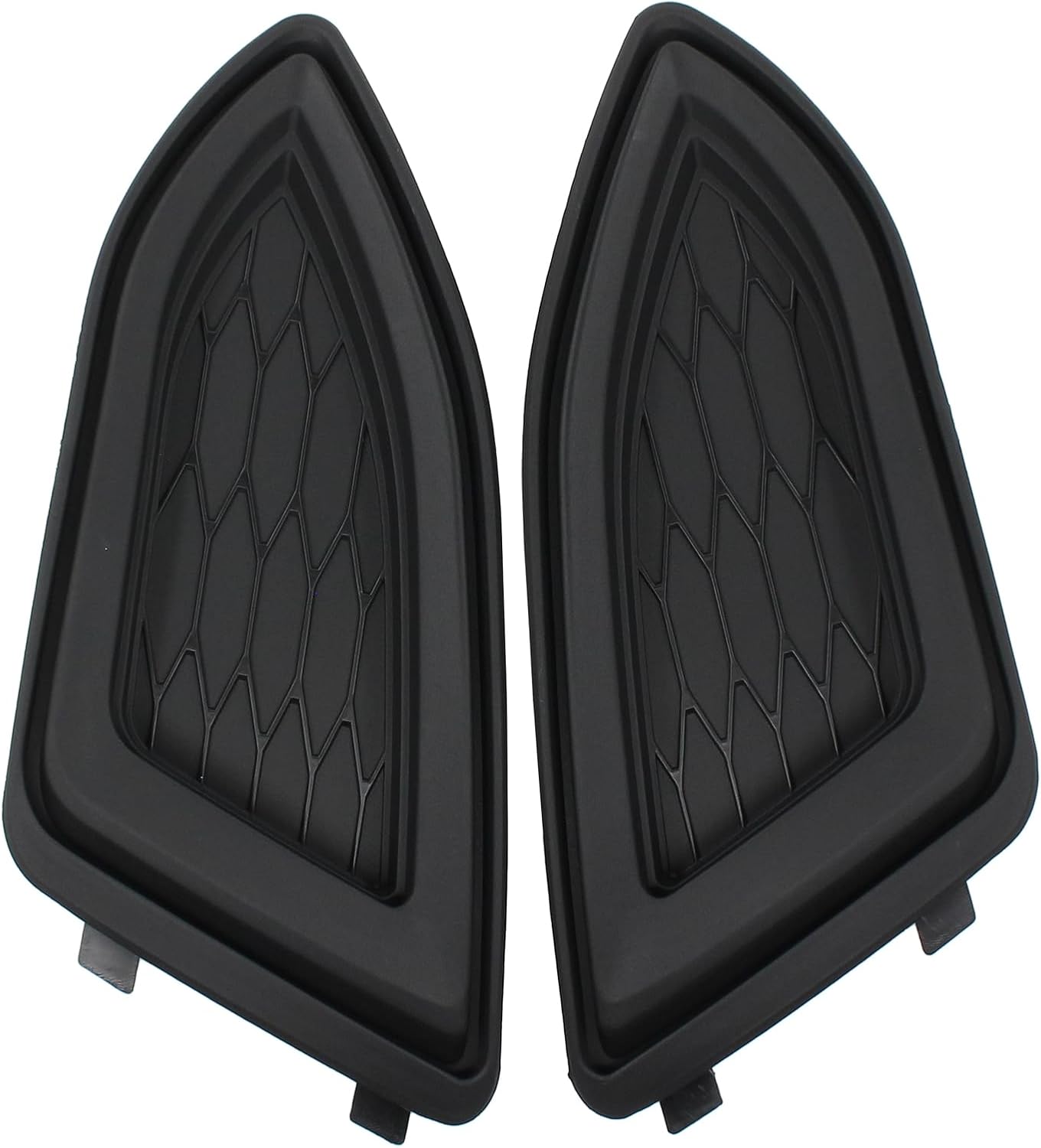 Front Left Driver and Right Passenger Side Fog Light Cover for Ford Edge 2015 2016 2017 2018 fit for FT4Z17B814AB, FT4Z17B814AA, FO1038177, FO1039177, FD12023AR, FD12023AL