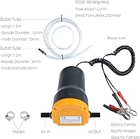 Vista 2 de Bomba de aceite, bomba extractora de aceite de 12V, bomba de extracción de aceite de 60W para cambio de aceite, bomba eléctrica de transferencia