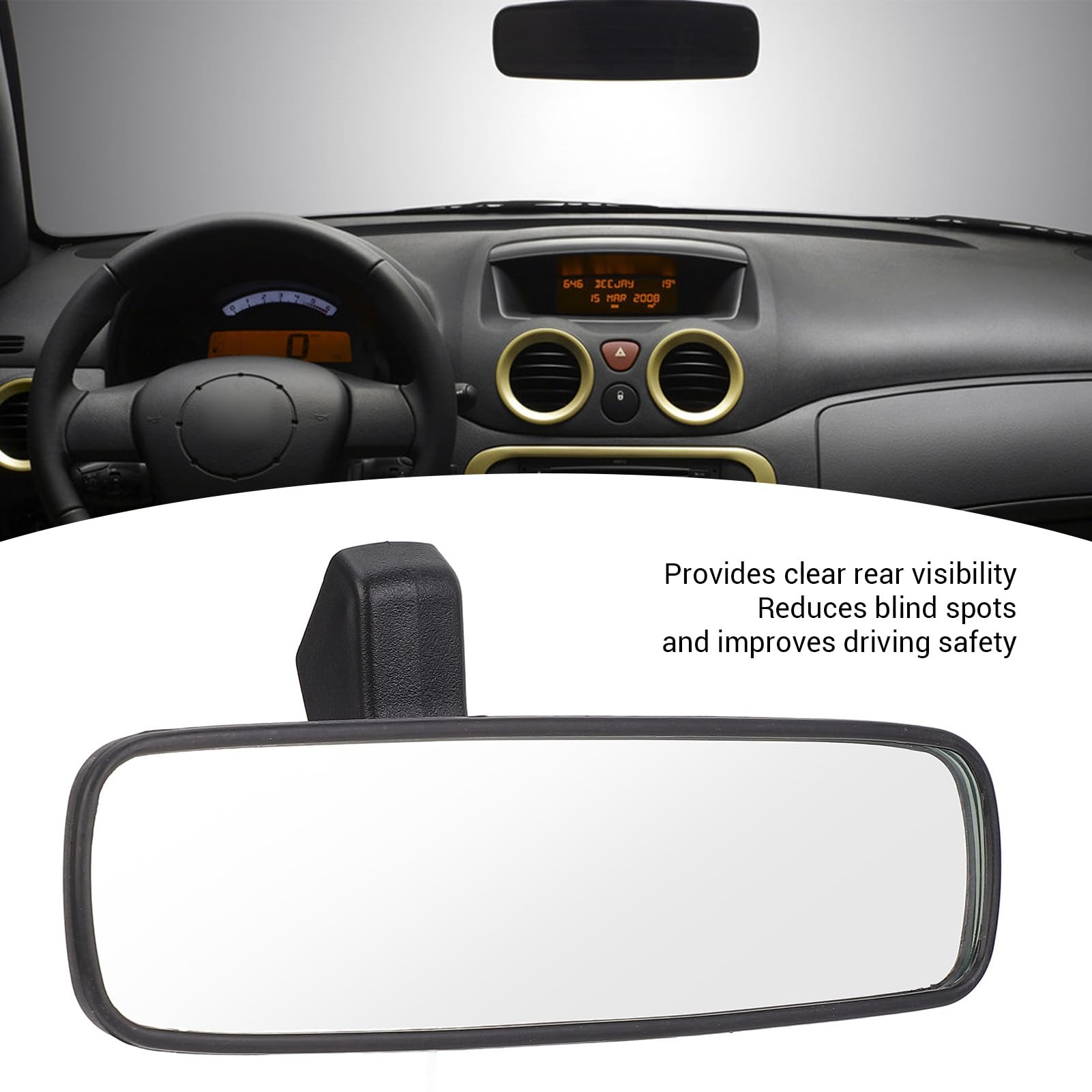 Espejo Retrovisor Interior Para C3 I C4 I I II Con Visión Panorámica Y Compatibilidad OEM 8148Y7 Reemplazo Directo Y Fácil Instalación Para Mayor Seguridad En La Conducción