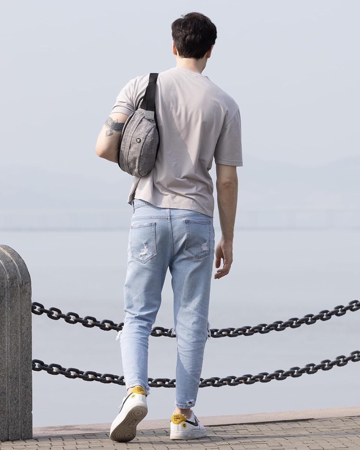 WATERFLY Running Belt Fanny Pack: Runner Marathon Jogging Waist Pack Sport Workout Exercise Fitness Phone Holder Belt for Men Women Jogger Slim Waistband Black - Image 2