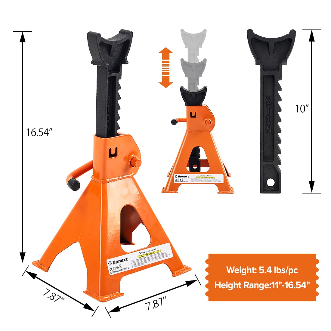 Donext Jack Stands 3 Ton