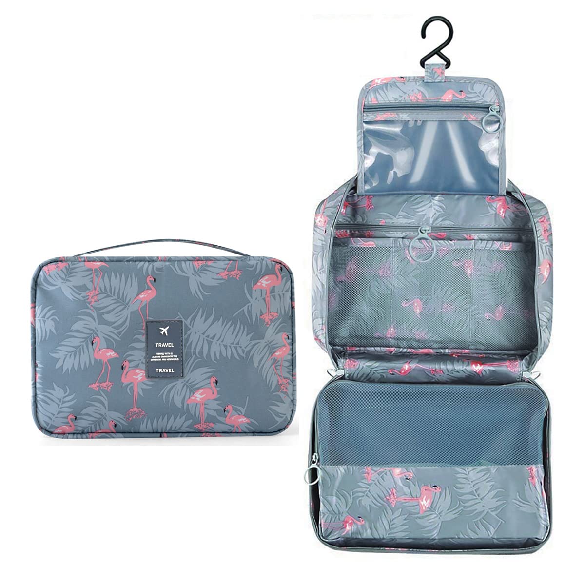 Cioquli Kulturtasche Mit Nassfach - Große Kosmetiktasche 30x18,5x21cm