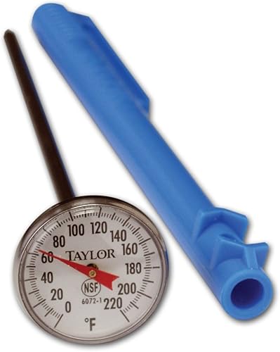 Taylor Termómetro de grado #1 para servicio de alimentos (esfera de 1 pulgada)
