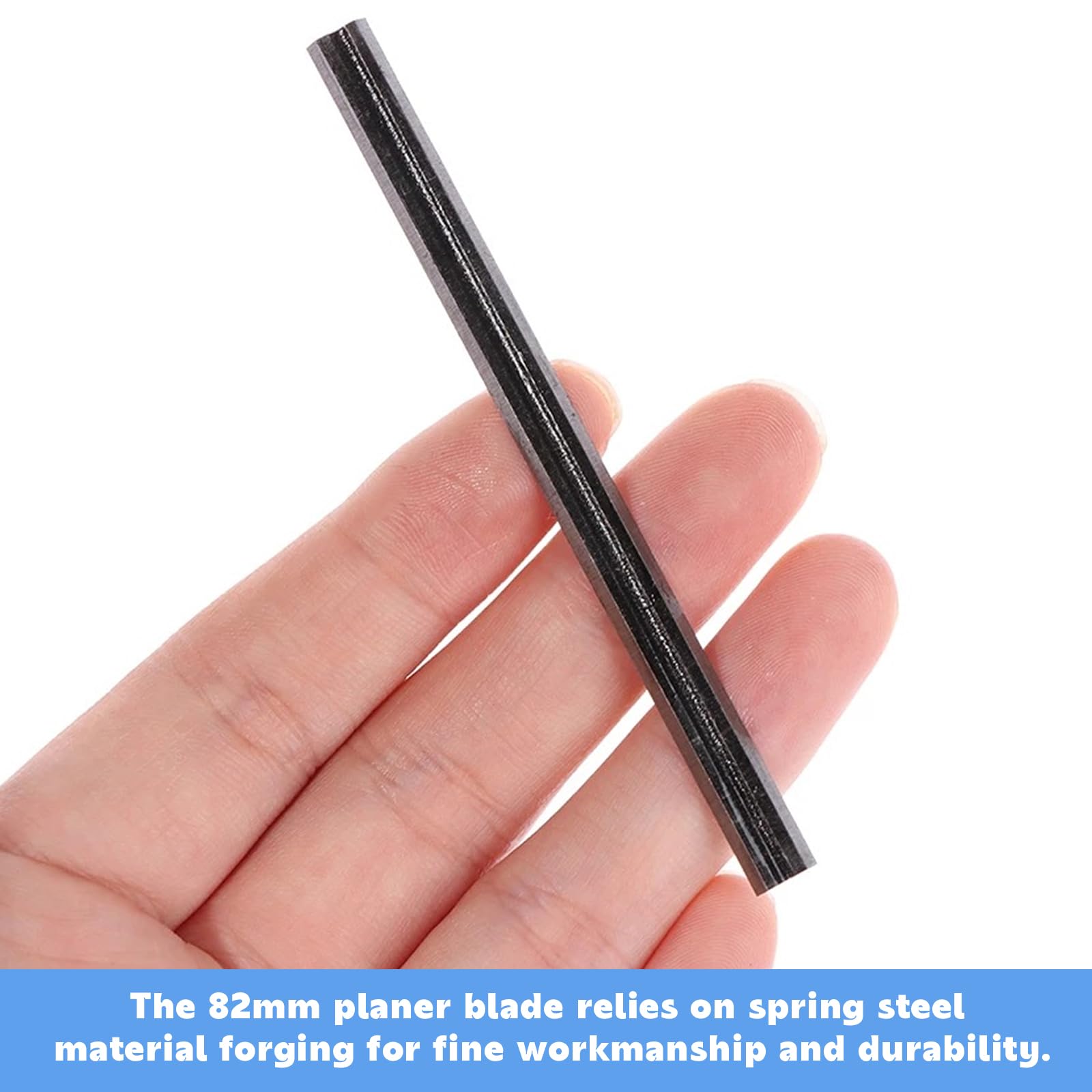 Set 10 Lame Per Pialla HSS - 82x5.5x1.2mm, Per Legno, Doppio Taglio - Foto 6