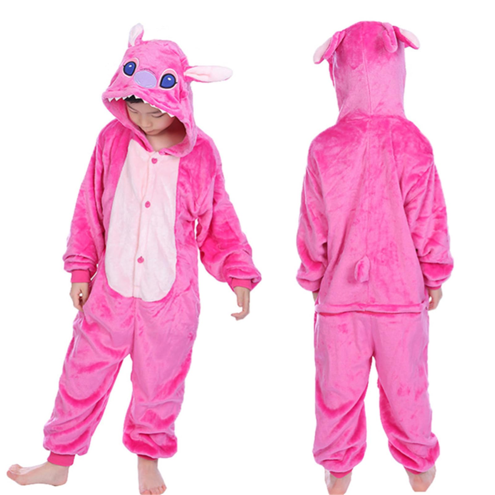 Canday Kids Pajamas Hooded Cosplay Cartoon Party Jumpsuits Holiday Boys Girls Sleepwear Onesie