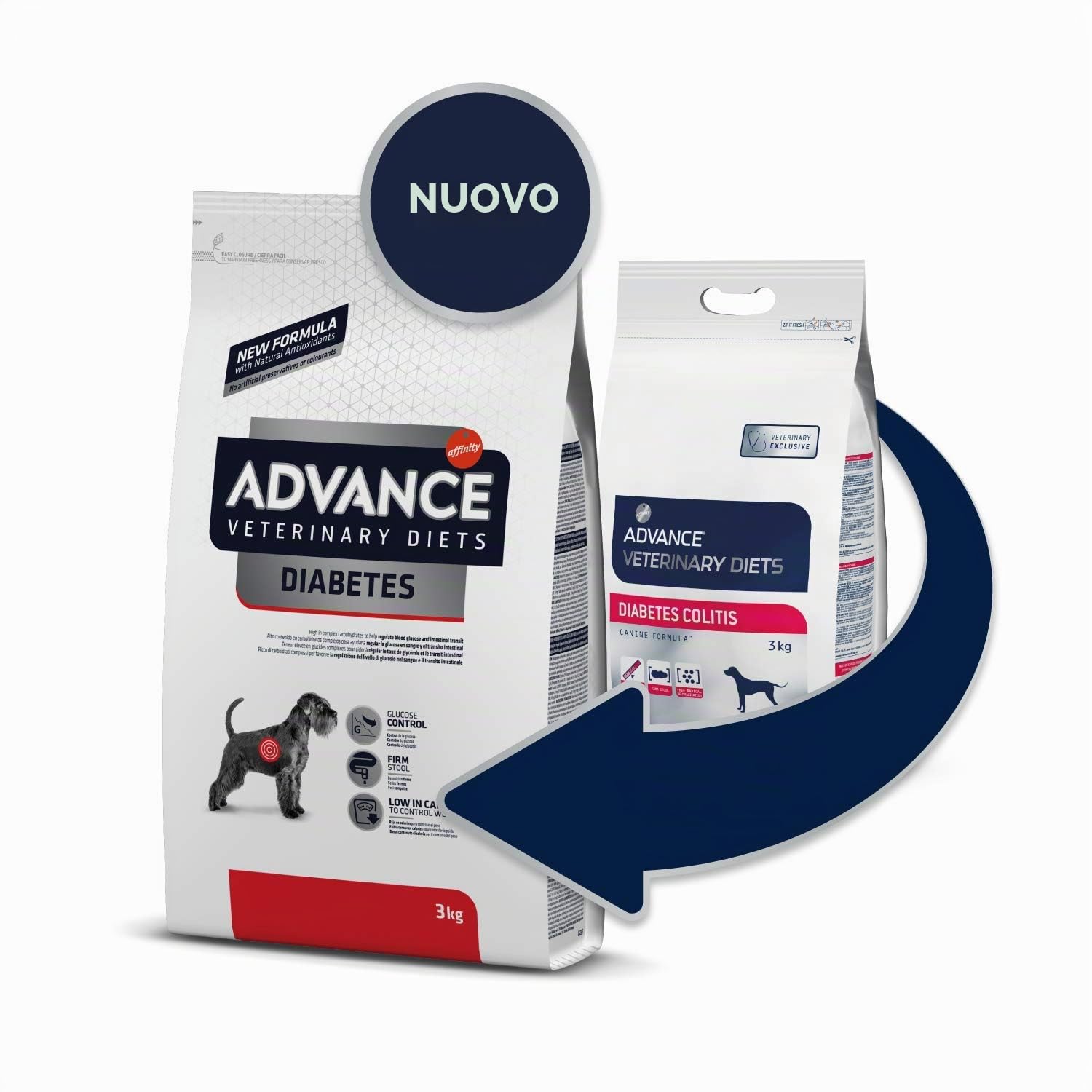 ADVANCE - ADVANCE Veterinary Diets DIABETES COLITIS CANINE - 3 Kg