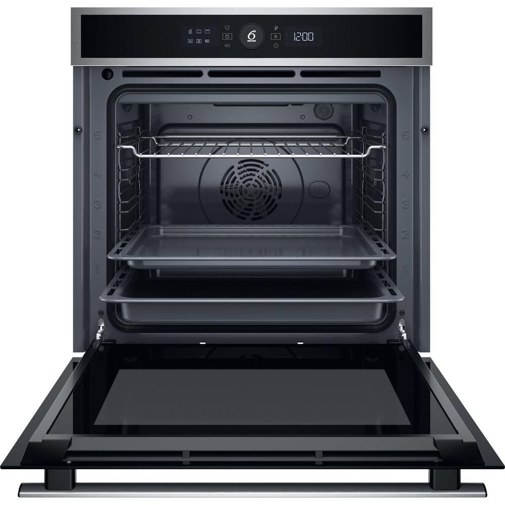 Whirlpool WOI4IS8HM0XA Forno a incasso multifunzione Inox 17 funzioni Pizza310? Cook4 Steam+ classe A+ 73Lt, Idrolisi