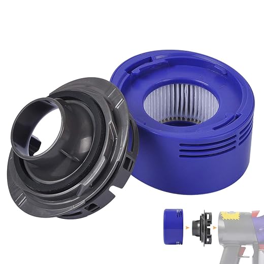 KeeTidy Post HEPA Filter Replacement & Motor Cover Compatible with Dyson V8 V7 Motorhead Car+Boat Trigger Cord-Free Cordless Stick Vacuum Cleaners, Upgrade Your Vacuums