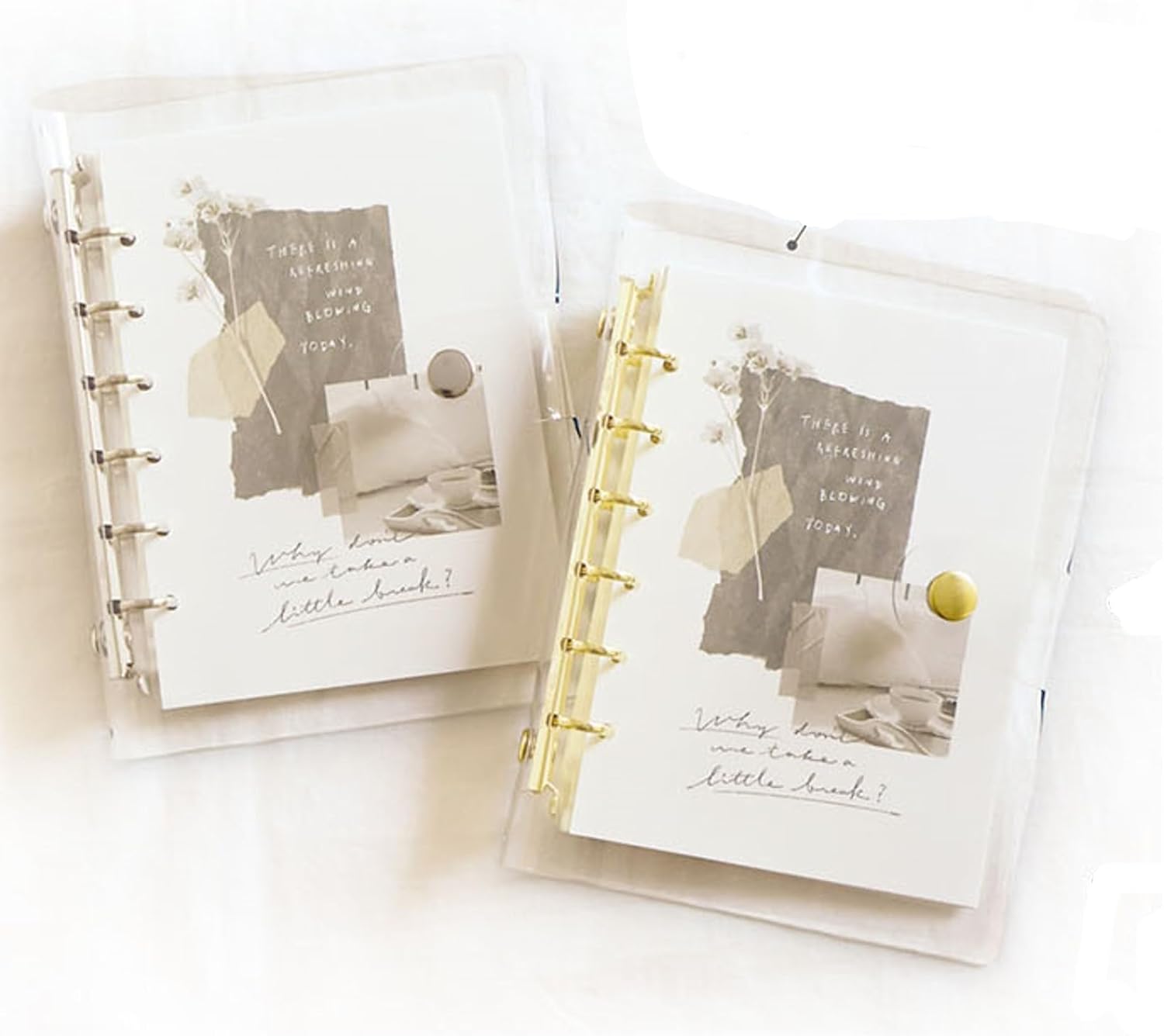 Amazon バインダー A6 クリアバインダー Bine A6 clear binder for decoration ショップカード