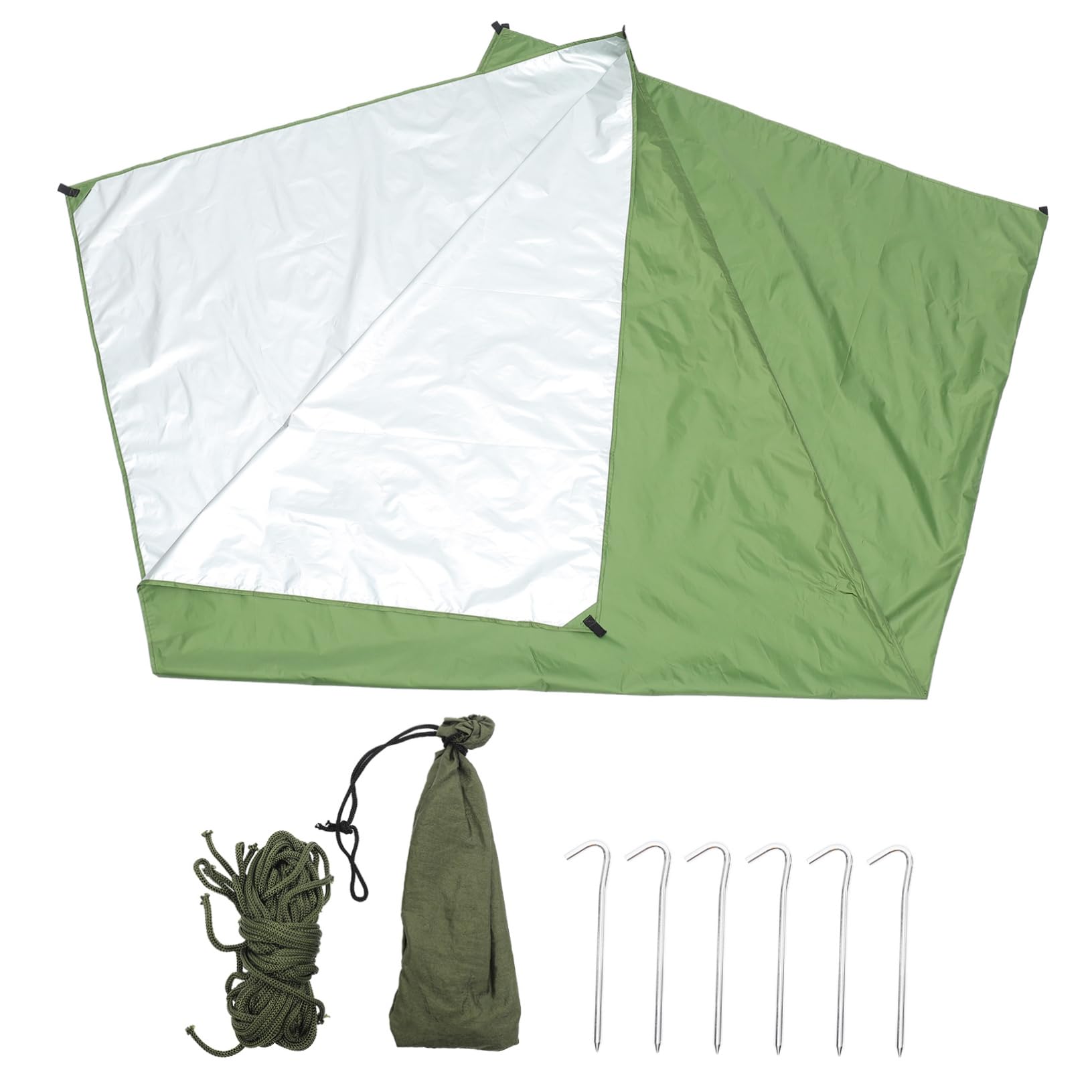 ibasenice Multi-Purpose Outdoor Tent Beach Shade Camping Accessory Hiking Supply Waterproof Tarp