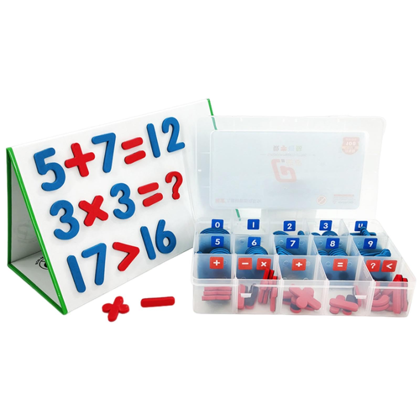 Magnetische Zahlen - doppelseitige magnetische Zahlen mit Transportbox