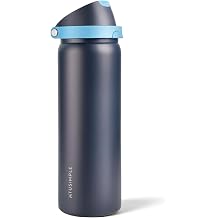 32 oz Insulated Water Bottle for Travel, 2-in-1 Quick Flip Straw and Push Button Spout Lid, Triple Walled Vacuum Stainless Steel Keep Cold for 30Hrs, Leakproof, for Gym, Hiking, Trip, Blue