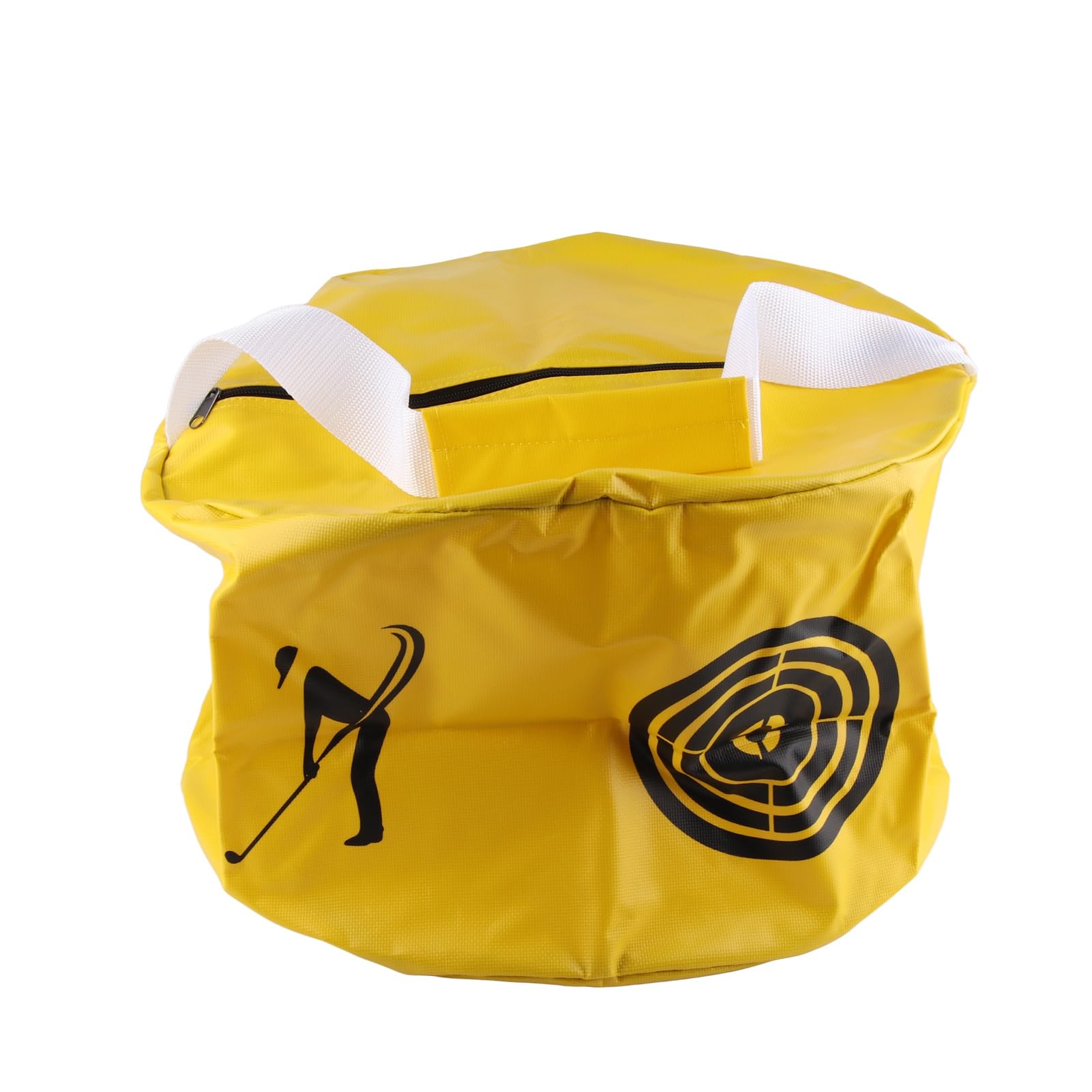 Bolsa de Impacto para Golf, Entrenador de Swing para Corregir Postura, Equipo de Práctica de Golf Portátil con Superficie Lisa, Amarillo